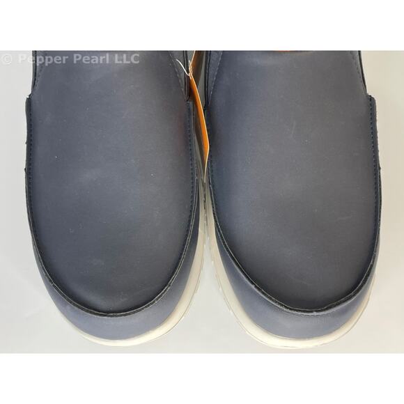 Navy Comfortable Slip On Work Leisure Loafer Shoes Men's Size 8 Women's 10 - Picture 8 of 11